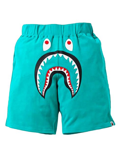 A BATHING APE® Shark Wide Sweatshorts "Teal" XKECQU1A