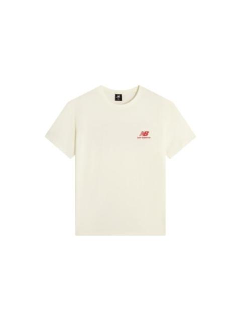 New Balance Casual Logo Tee 'White Red' AMT22395-IV