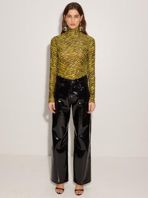 SIMONMILLER Patent Wide Leg Pant In Black