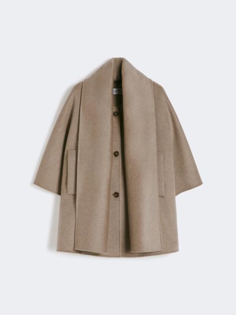 Max Mara Cashmere cape with scarf detail - TAWNY BRONZE BROWN