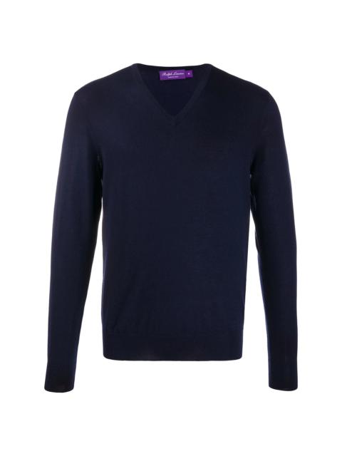 Ralph Lauren 14GG CASHMERE JRSY-VN PO-LONG SLEEVE-SWEATER
