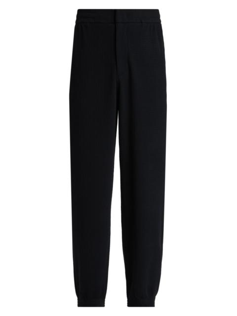 EMPORIO ARMANI Men's Textured Jersey Jogger Pants - Iconic Blue Navy