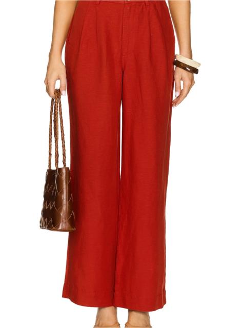 onia Air Linen Pleated Trouser