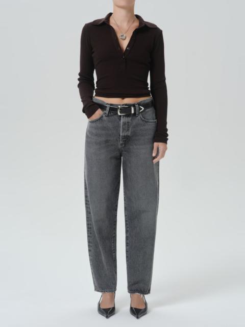 Citizens of Humanity Brea 60's Polo In Chocolate