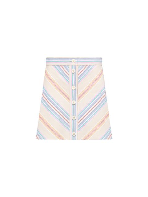 See by Chloé STRIPED MINI SKIRT