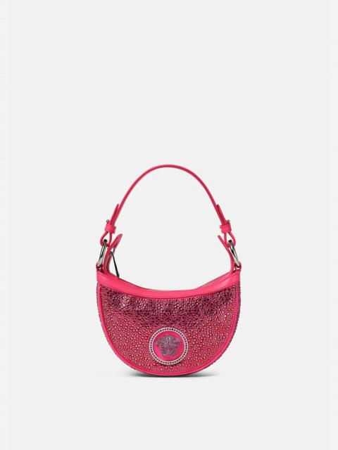 【送料&関税込】Versace Crystal Repeat Mini Hobo Bag VERSACE Crystal Repeat Mini Hobo Purple 1591916 | FASHIONPHILE
