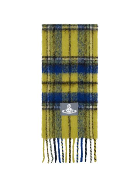 Vivienne Westwood Yellow & Blue Alpaca Scarf