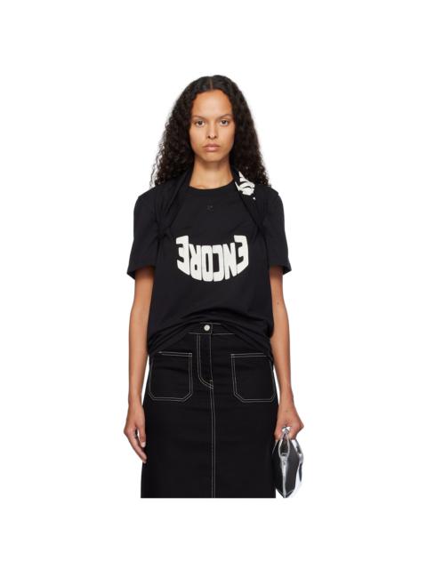 courrèges Black 'Encore' T-shirt