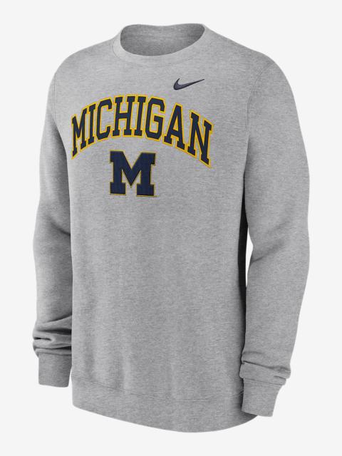 Michigan Arch Men's Nike College Pullover Crew