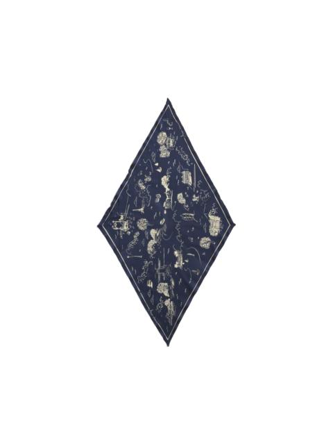 Maison Kitsuné Parisian Map scarf