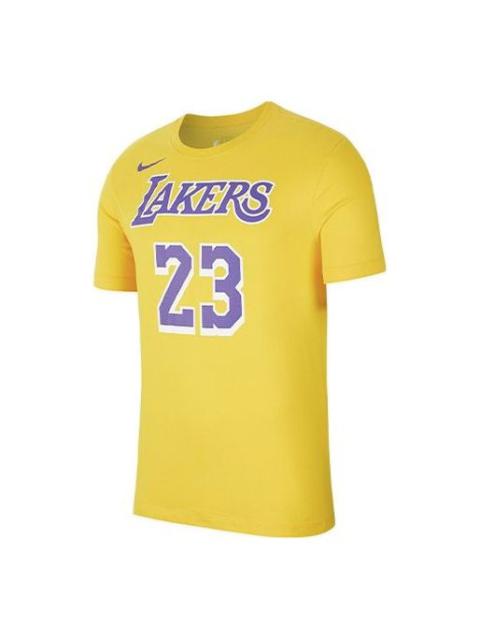 Nike Nike Dri-FIT NBA Jersey Los Angeles Lakers LeBron James Short Sleeve Yellow AR4887-740