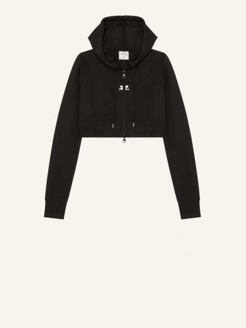 courrèges CROPPED TRACKSUIT INTERLOCK JACKET