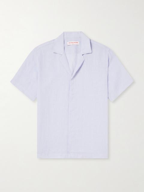 ORLEBAR BROWN Maitan II Camp-Collar Linen Shirt