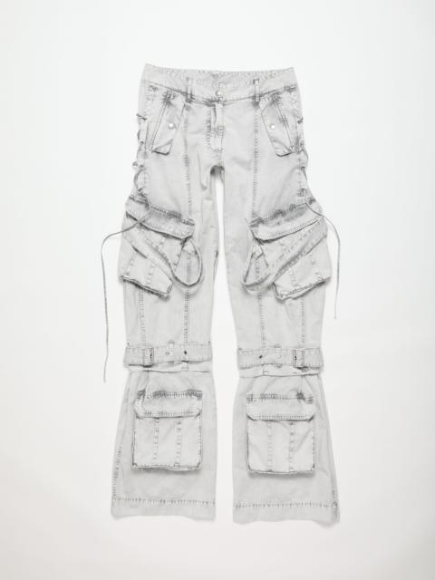 Acne Studios Cargo twill trousers - Dusty white