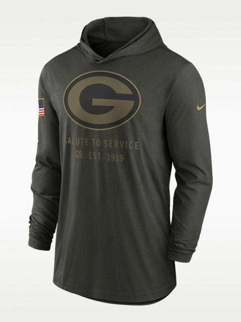 Nike Green Bay Packers Salute to Service Sideline Men’s Nike Dri-FIT NFL Long-Sleeve Hooded Top