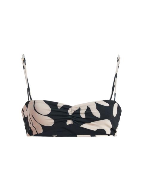 CALA de la CRUZ Lilo Printed Bikini Top black/white