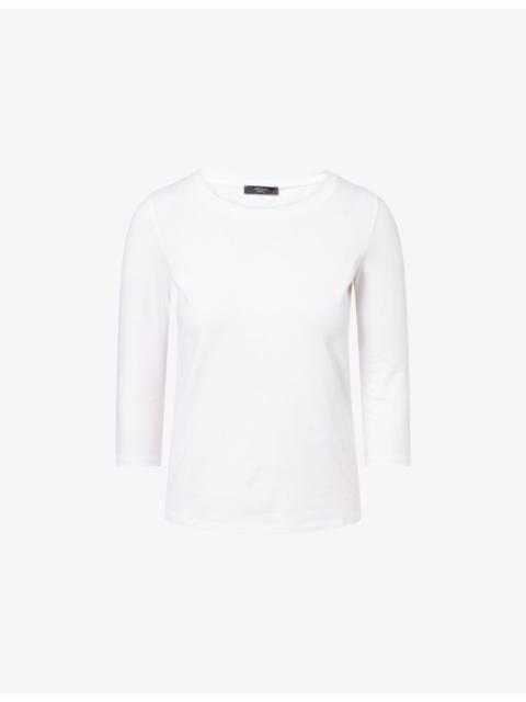 WEEKEND Max Mara Multia Round-Neck Cotton-Jersey Top