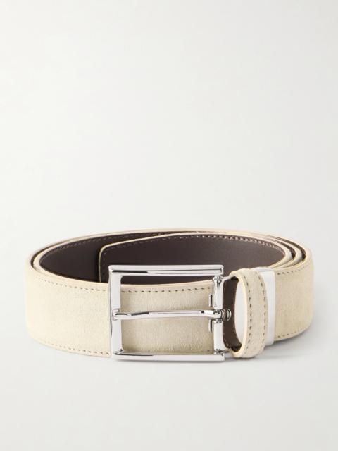 Canali 3.5cm Suede Belt