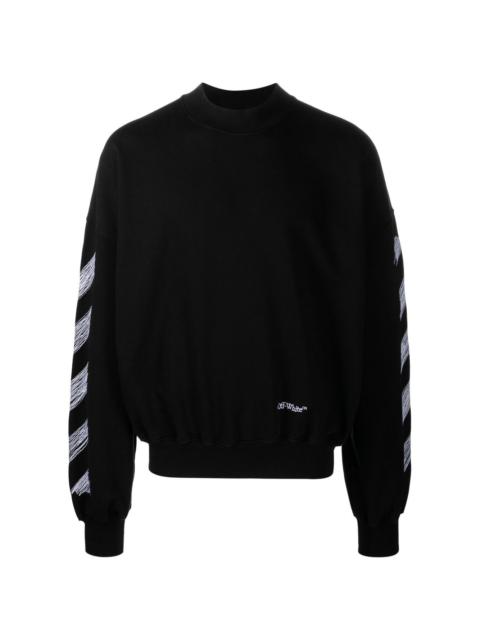 scribble diag print sweatshirt