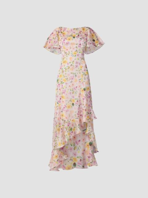 Shoshanna Women's Chauncey Floral Chiffon Maxi Dress - Ivory Multi