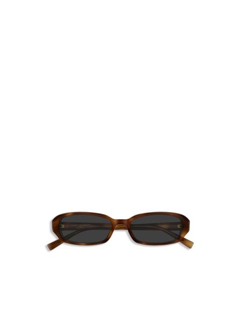 rectangular slim saint laurent sunglasses