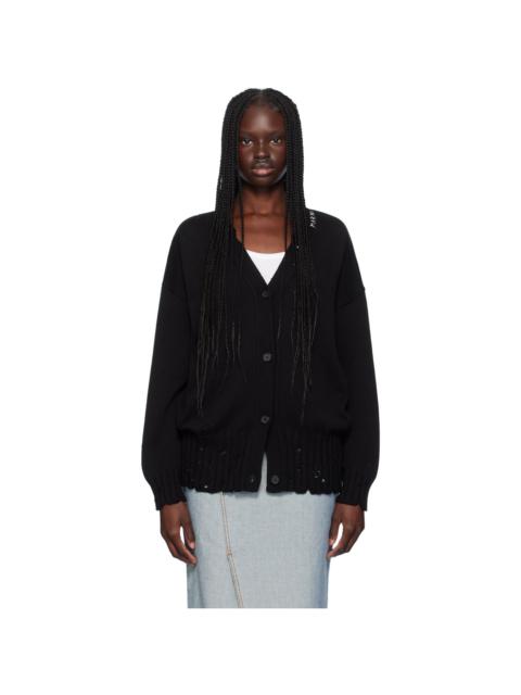 Marni Black Distressed Cardigan