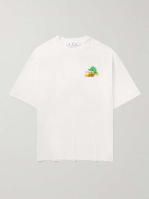 Brush Logo-Print Cotton-Jersey T-Shirt