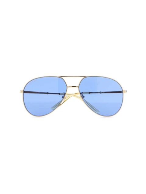 GUCCI logo-engraved sunglasses
