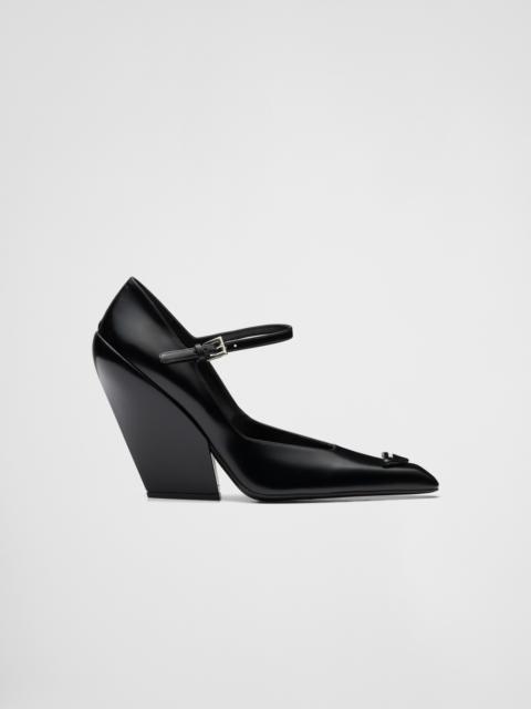 Prada Ombré brushed leather pumps