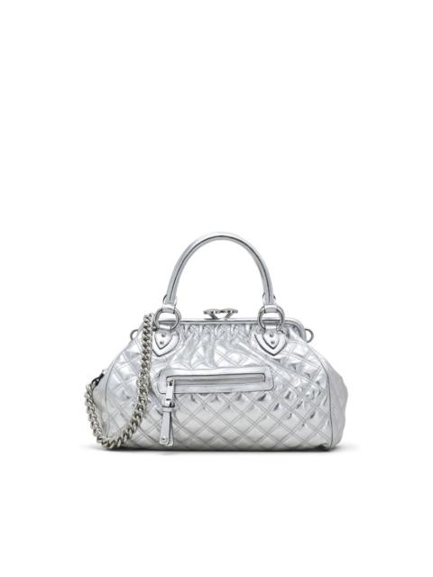 Re-Edition Quilted Metallic Leather Stam bag