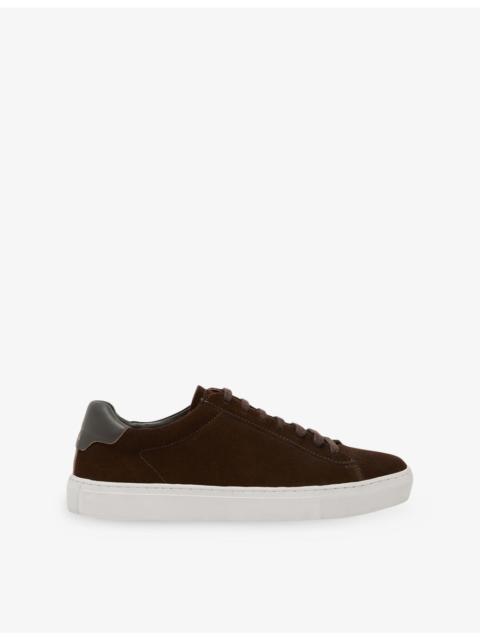 REISS Finley Leather Trainers