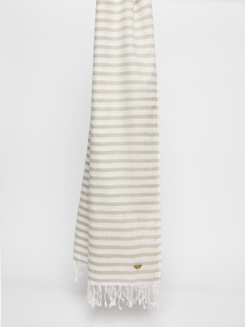 WEEKEND Max Mara IETI Yarn-dyed cotton stole