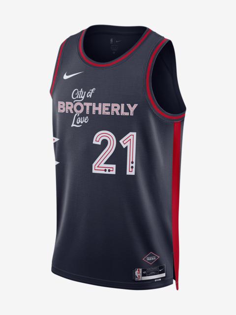 Nike Joel Embiid Philadelphia 76ers City Edition 2023/24 Nike Men's Dri-FIT NBA Swingman Jersey