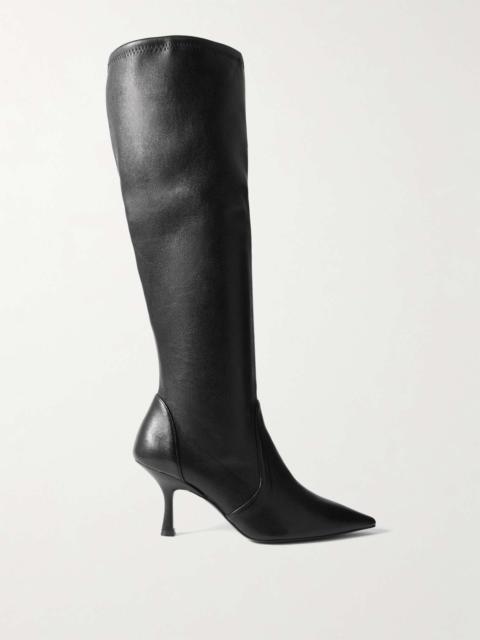 Naomi stretch-leather over-the-knee boots