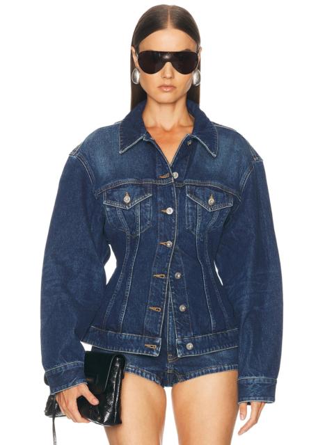 MUGLER Hourglass Denim Jacket