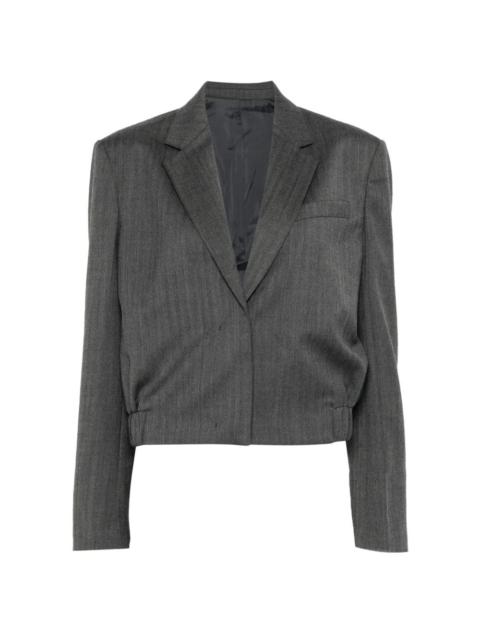 JUUN.J cropped notched-lapel blazer