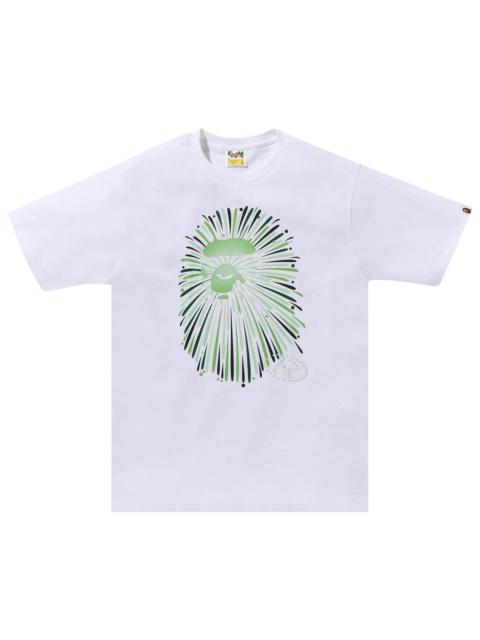 BAPE Ape Head Firework Tee #1 'White/Green'