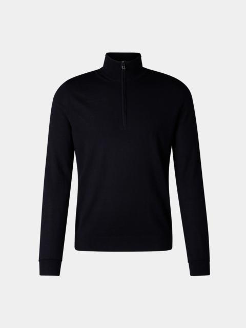 BOGNER Ouri Virgin Wool Turtleneck in Navy Blue