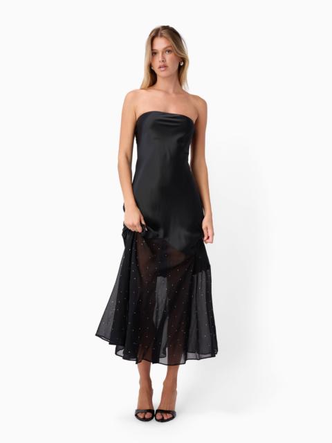 CAMI NYC MARISTELA STRAPLESS DRESS BLACK
