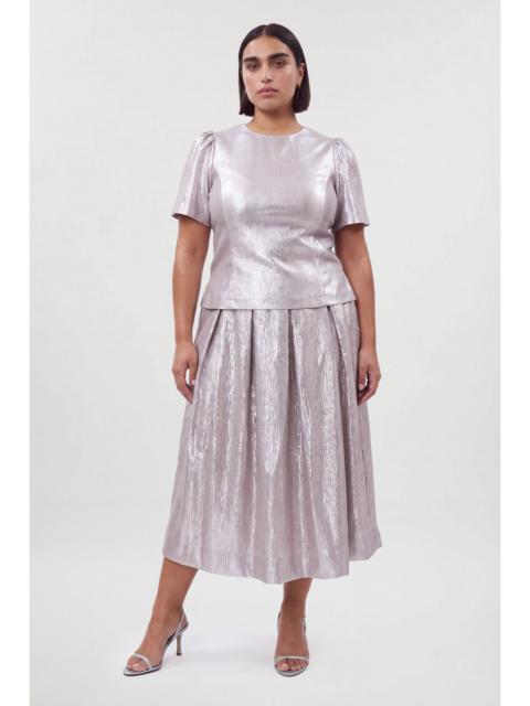 KAREN MILLEN Plus Size Metallic Textured Prom Skirt