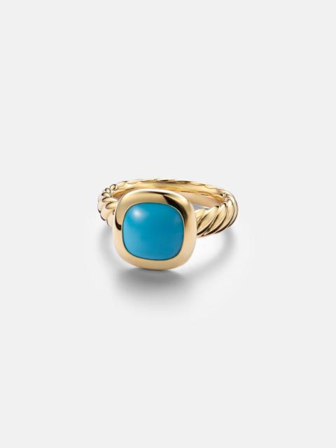 DAVID YURMAN DY Mercer® 18kt gold ring with turquoise