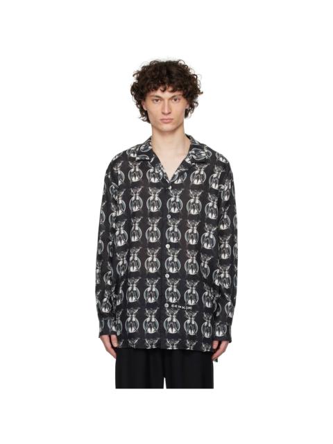 Acne Studios Black Printed Button-Up Shirt