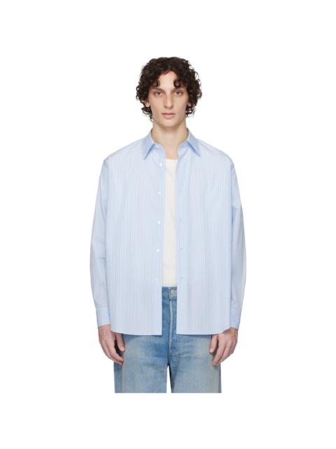 Blue Suvin High Count Cloth Stripe Shirt