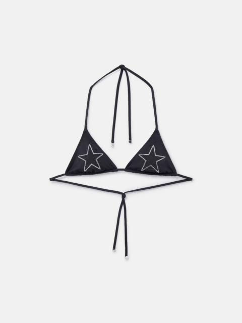 Stella McCartney Diamanté Star Triangle Bikini Top