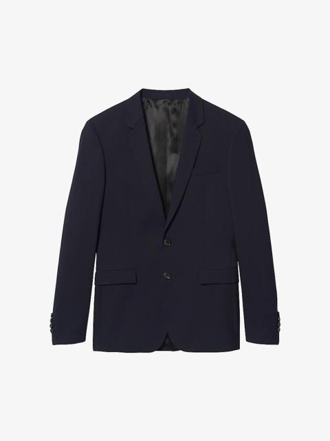 Slim-fit wool-blend blazer