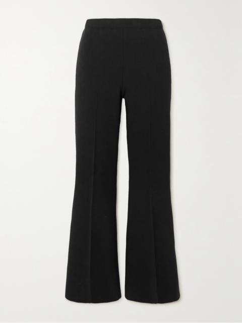 HIGH SPORT Kick Cropped Stretch-cotton Flared Pants