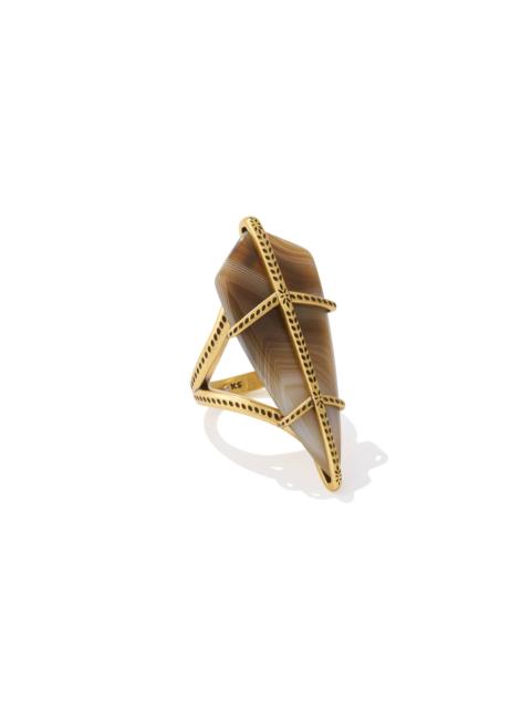 KENDRA SCOTT Trinity Vintage Gold Cocktail Ring
