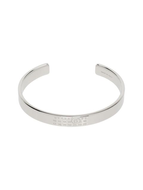 MM6 Maison Margiela Numerical Minimal Signature Cuff Bracelet