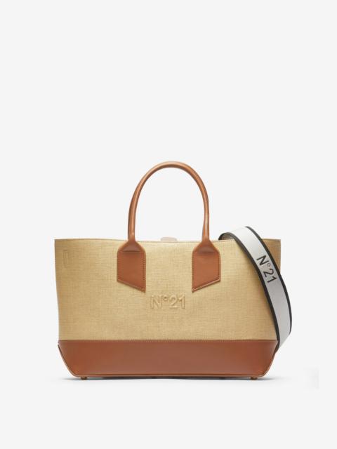 【N°21】Horizontal Shopper トートバッグ / レザー製 N°21 HORIZONTAL SHOPPER | REVERSIBLE