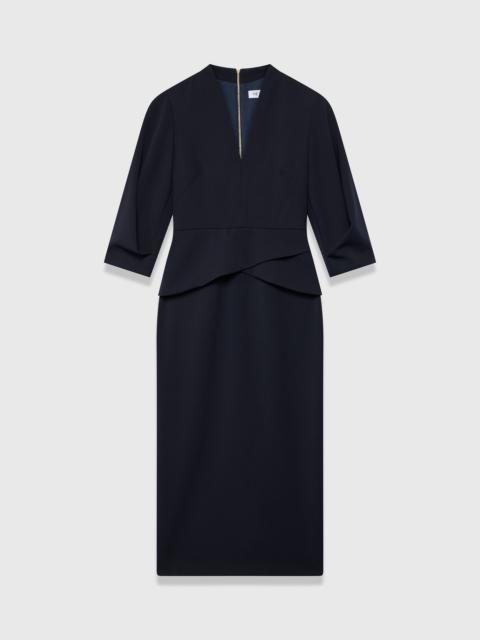 THE FOLD Roseta Sculpt Stretch Crepe Dress